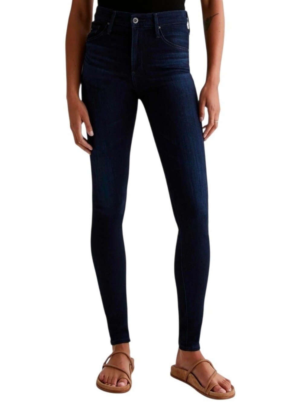 AG Adriano Goldschmied Farrah High Rise Skinny Jean Stretch Brooks Dark Wash 27